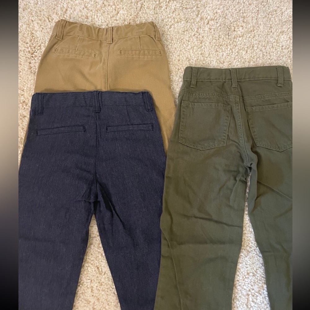 Gymboree Boys Twill Pants, navy blue LIKE NEW (Small 6-7)